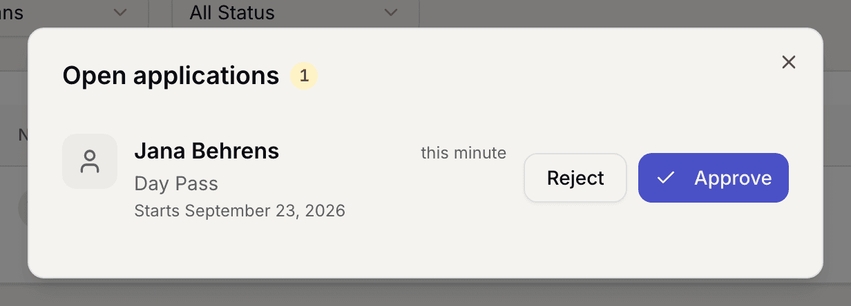 Open applications with one waiting application