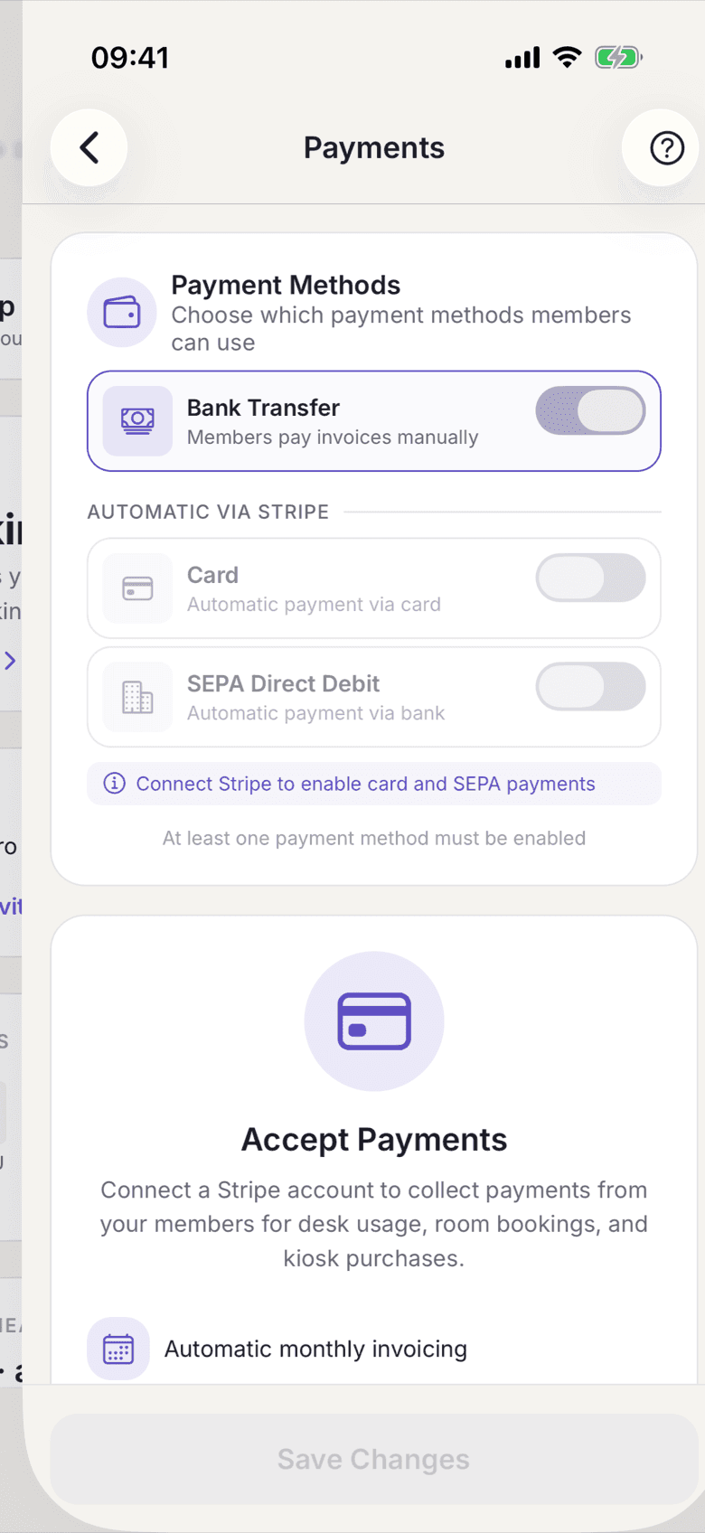 Payments with the Connect Stripe Account button