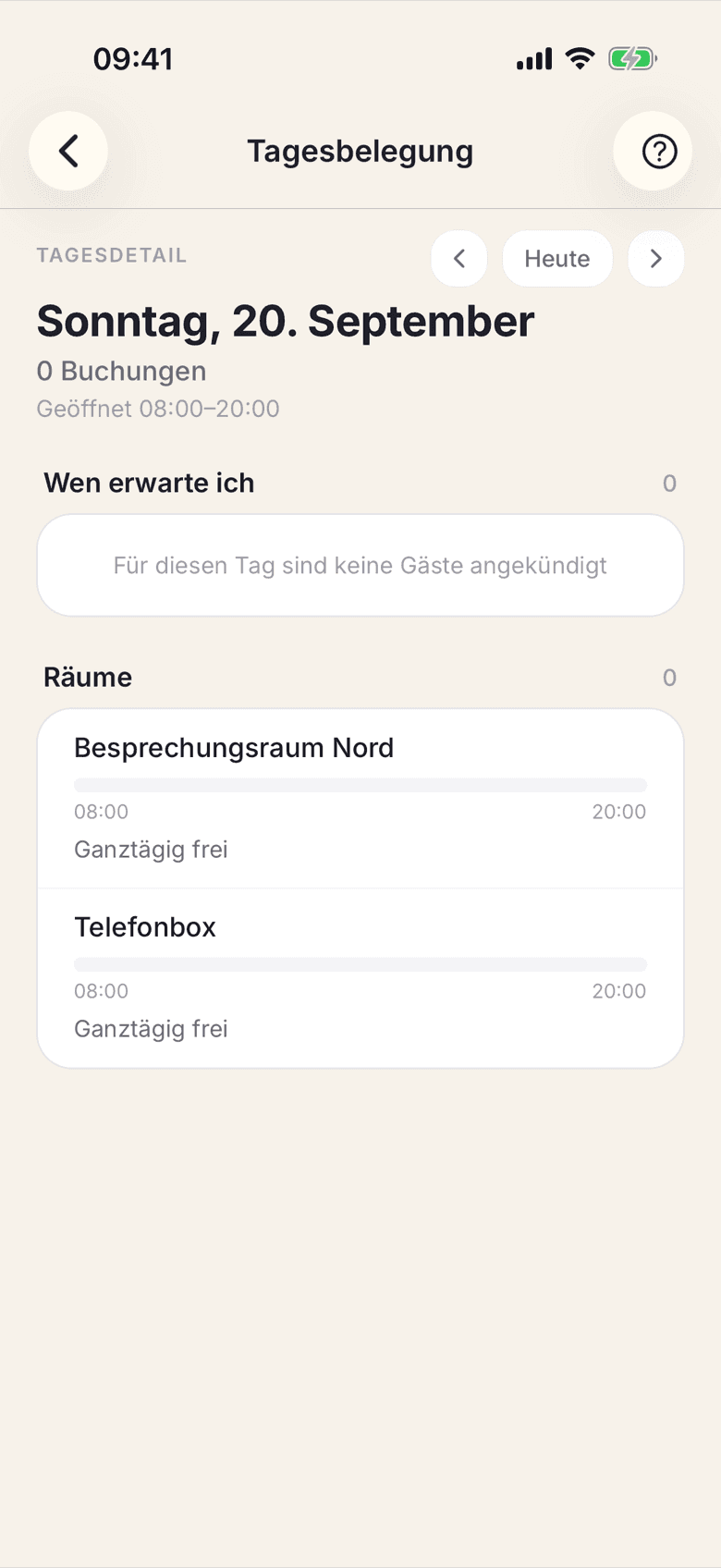 Blatt zu einem Serientermin mit den beiden Stornoknöpfen